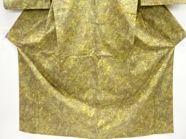  樹木模様小紋着物